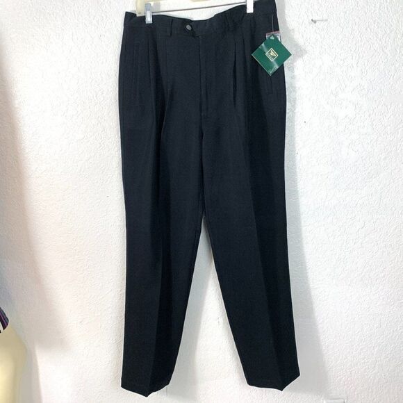 Reebok GOLF NWT Black Pleated Trousers - Picture 1 of 8